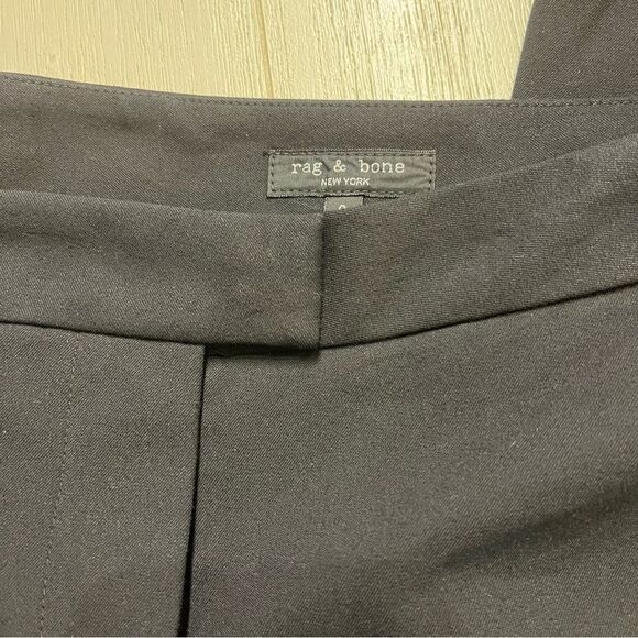 Rag and Bone Rebecca Slim fit Cotton Pant in Black with stretch Size 6 NWT - Picture 3 of 7